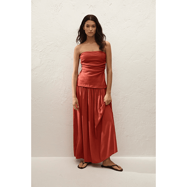 Hedy Maxi Dress Dusty Tomato