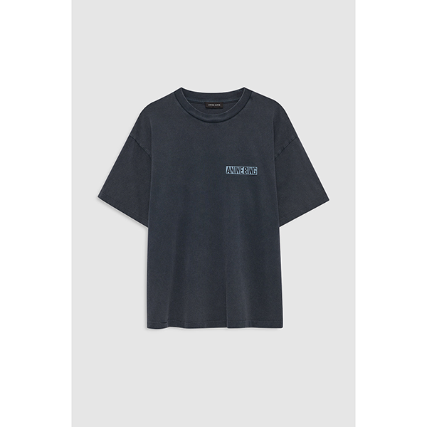 Cade Tee Palm Washed Black