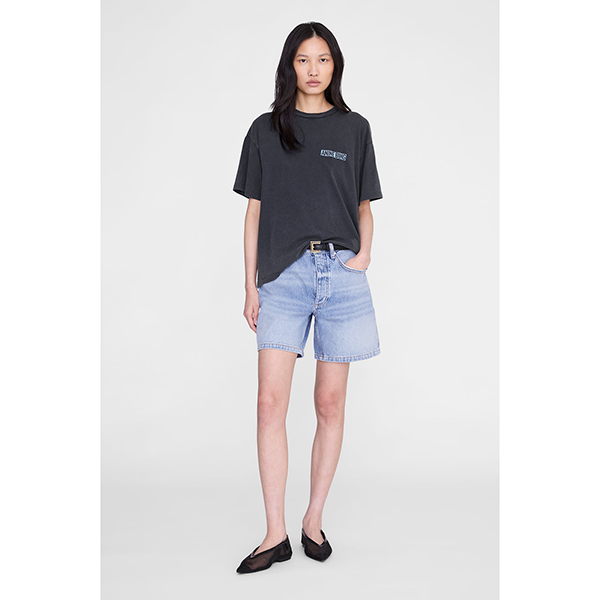 Cade Tee Palm Washed Black
