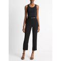 Mid Rise Tapered Pull on Pant black