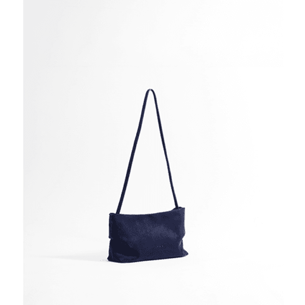 Nina Clutch Suede Deep Sea