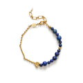 Deep Blue Bracelet Golden Lapis