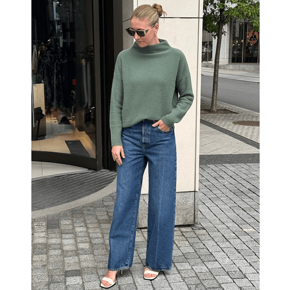 Boiled Funnel Nk Pullover Deep Patina