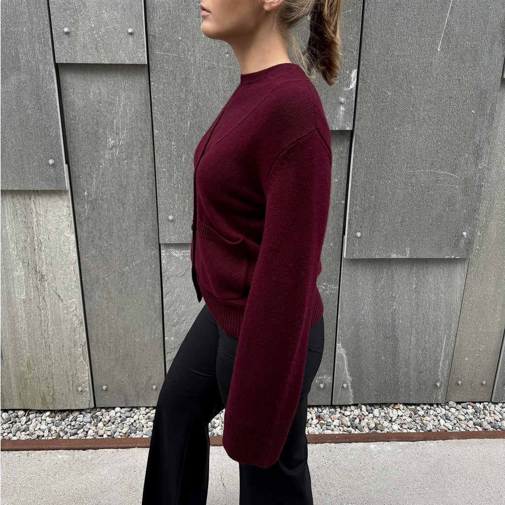 Danni Cardigan Deep Plum