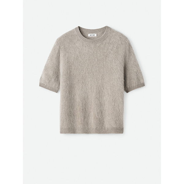 Brushed Short Sleeve Greige