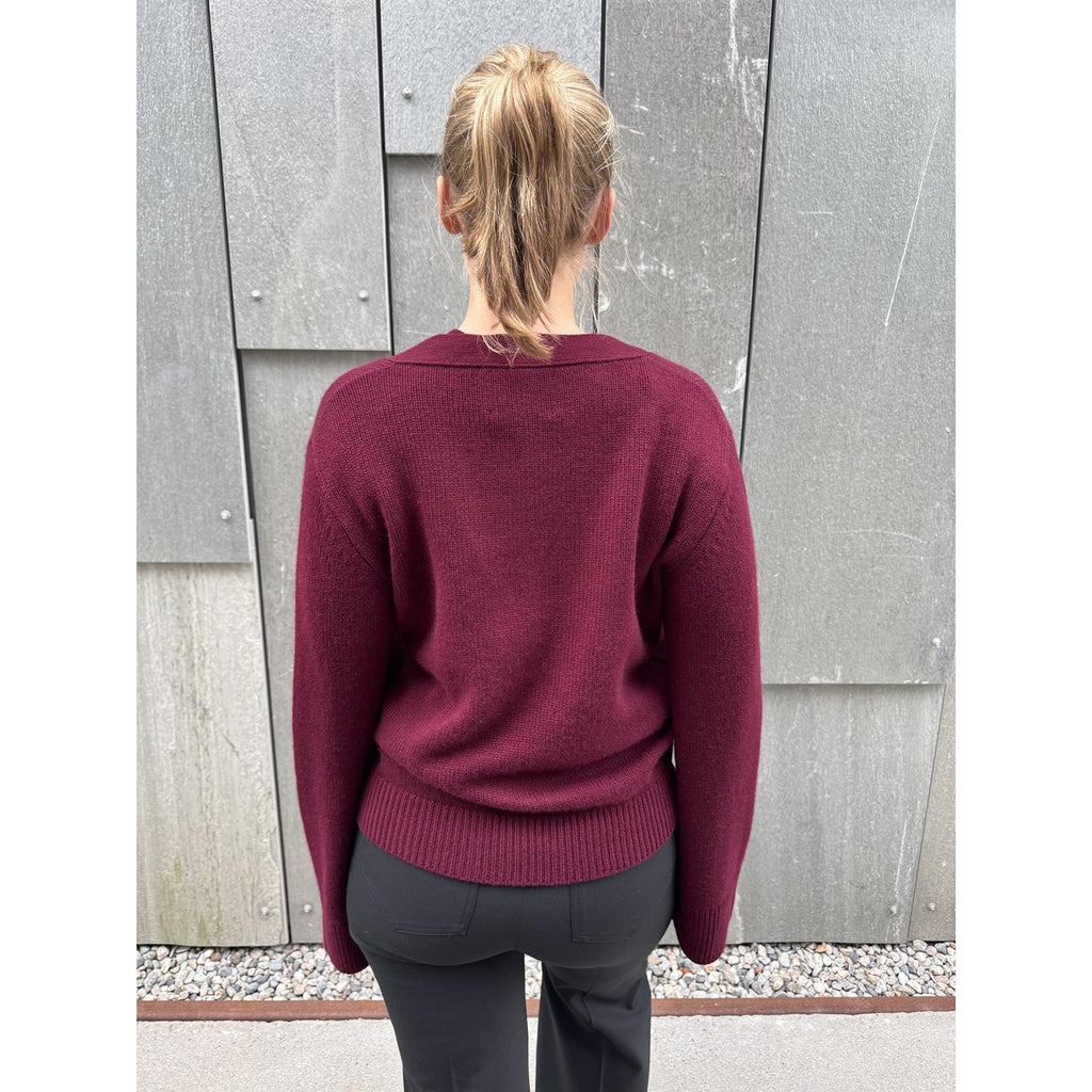 Danni Cardigan Deep Plum
