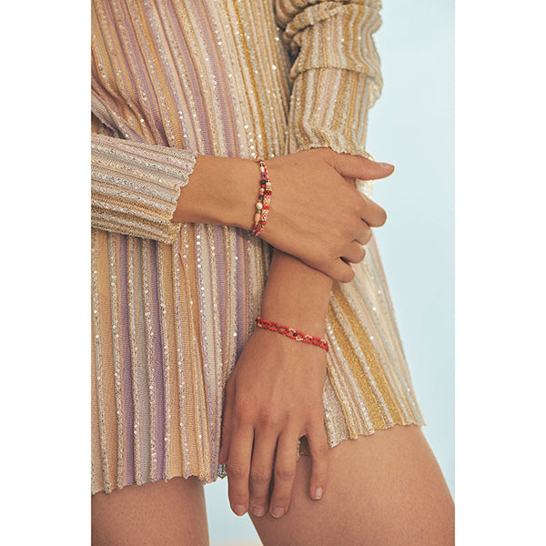 Tattoo Bracelet Bright Red