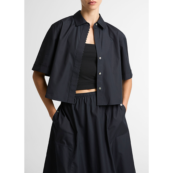 Scallop Detail Shirt Eclipse