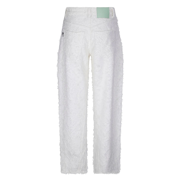 Clyde Double Fur Denim Off White