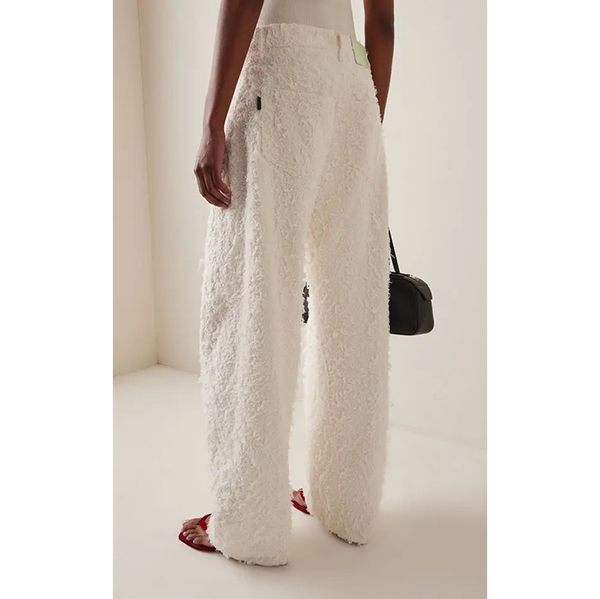 Clyde Double Fur Denim Off White