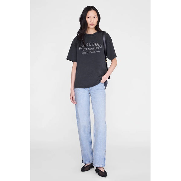 Cade Tee Melrose Stencil Washed Black