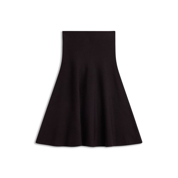 Darja Merino Skirt Dark Brown