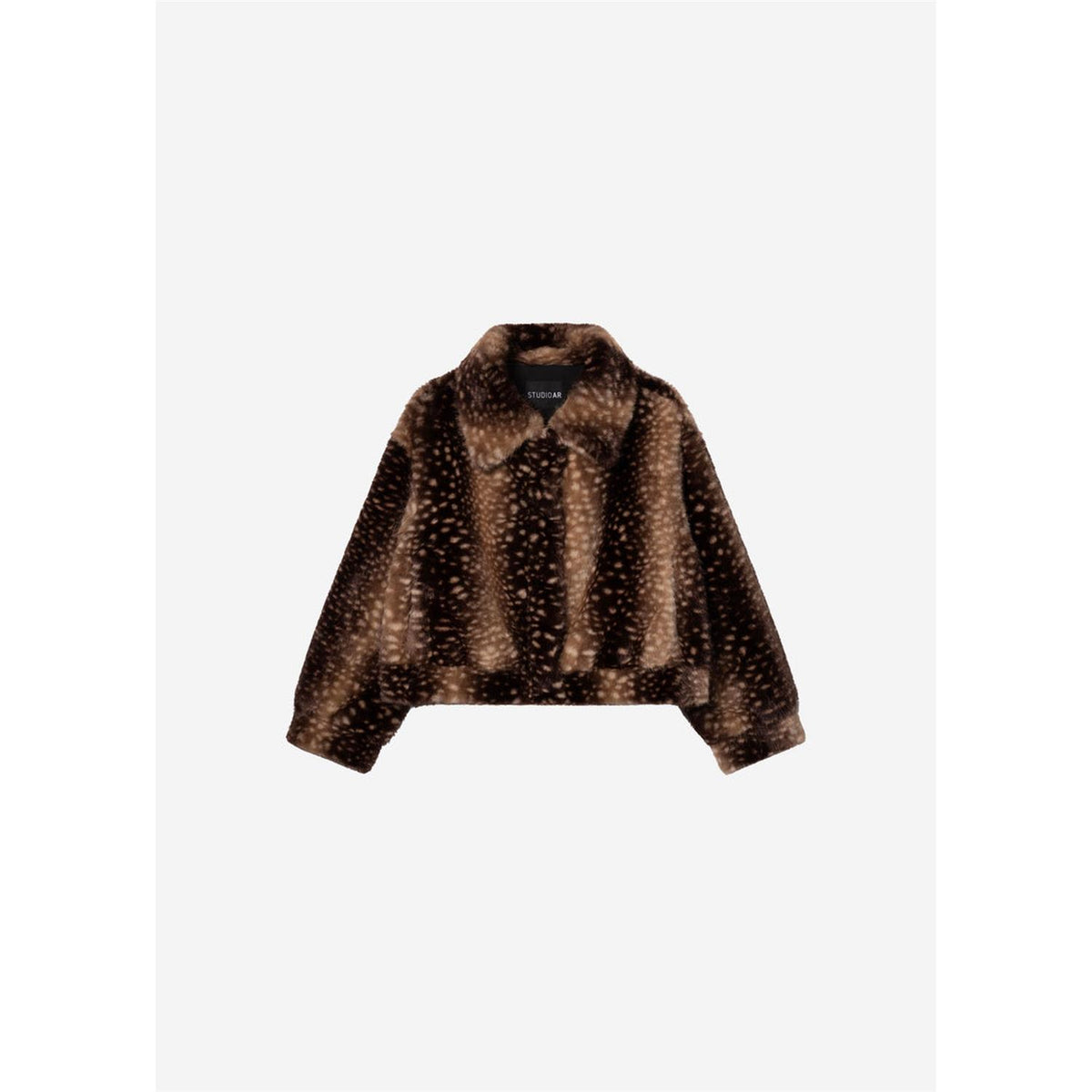 Lucy Faux Fawn Jacket Brown
