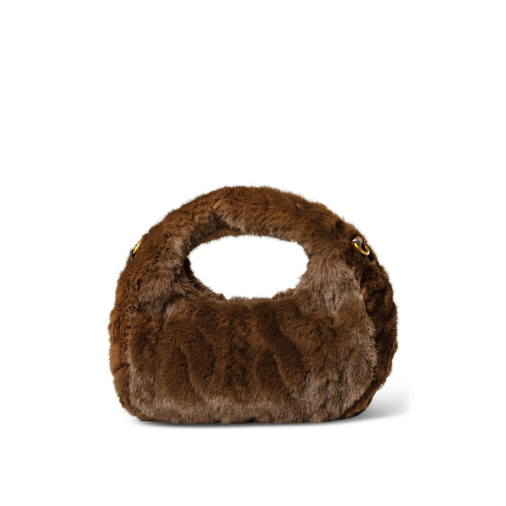 Noella Plush Bag Dk Brown