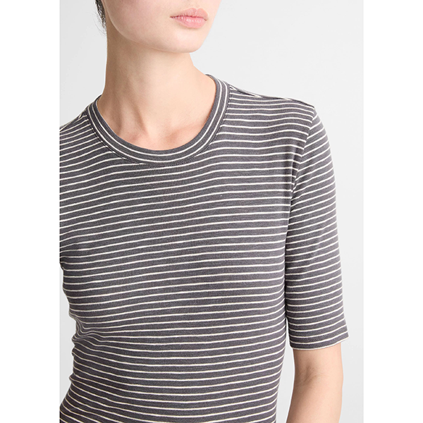 Striped Elbow Slv Crew Oceana Combo