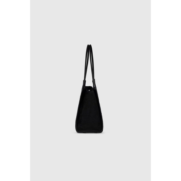 Victoria Tote Hair Calf Leather Black