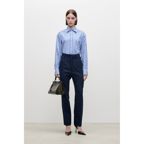 Pocket Detail Shirt Blue/White