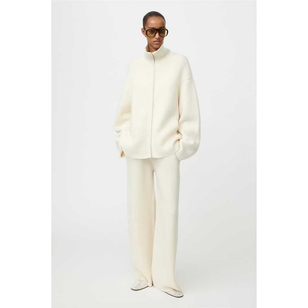 Double Knit Cardigan Feather White
