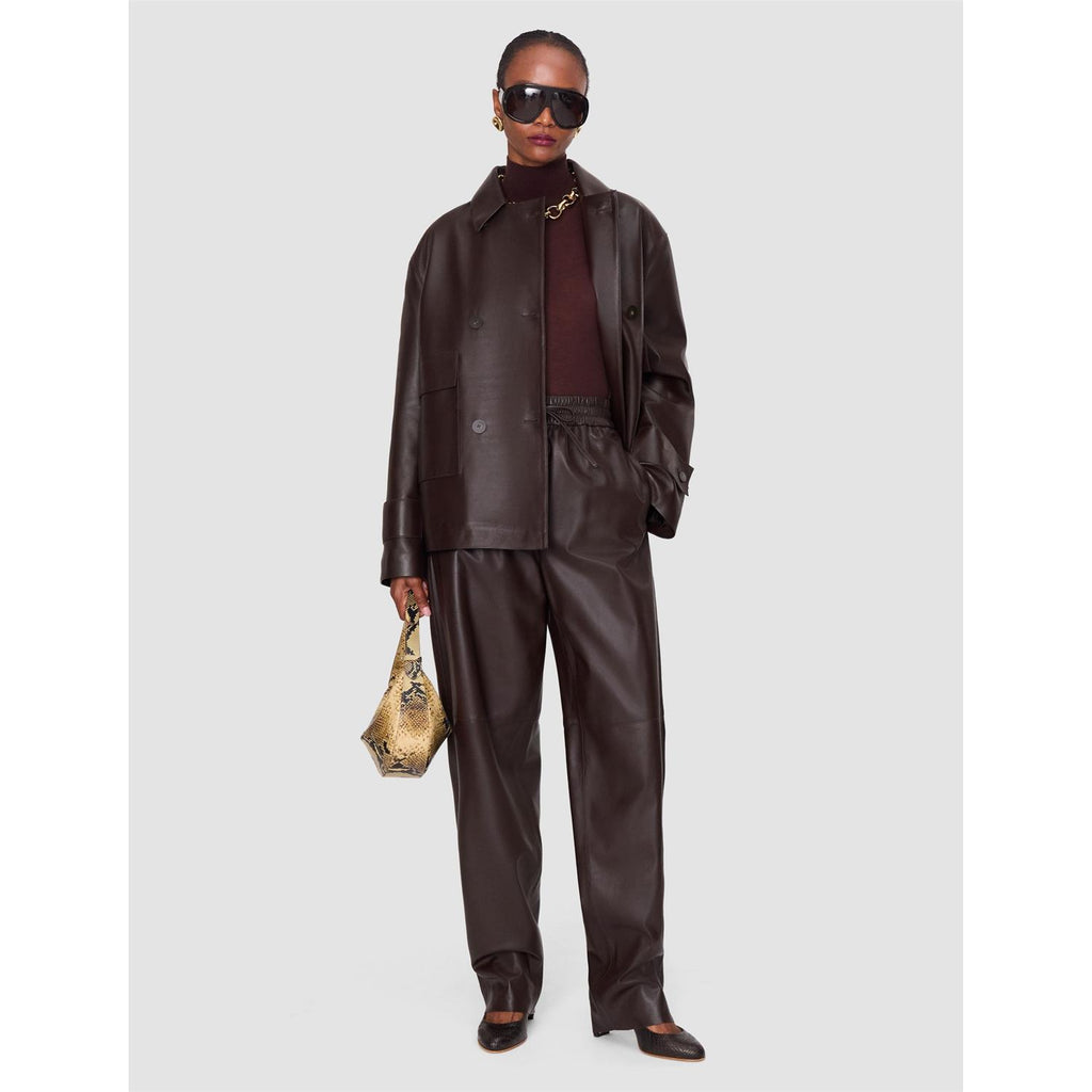 Nat Leather Pant Espresso
