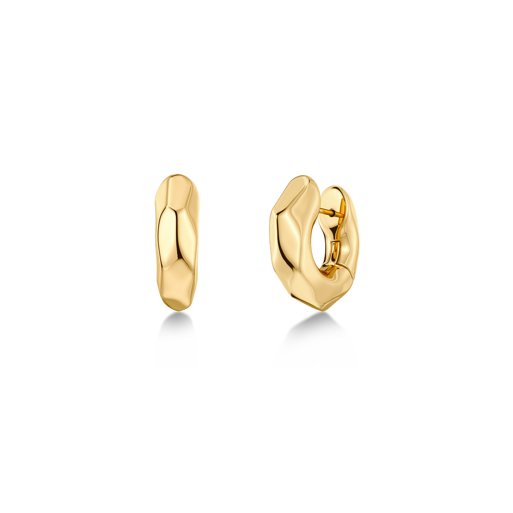 Crystalite Hoops L Gold