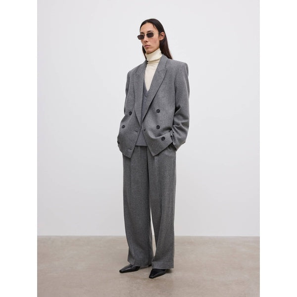 DB Flannel Blazer Light Grey Melange