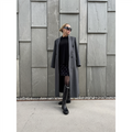 Double Faced Overcoat Dark Grey Melange