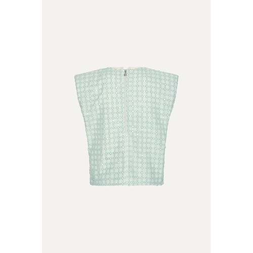 Beaded Boxy Top Ice Flow