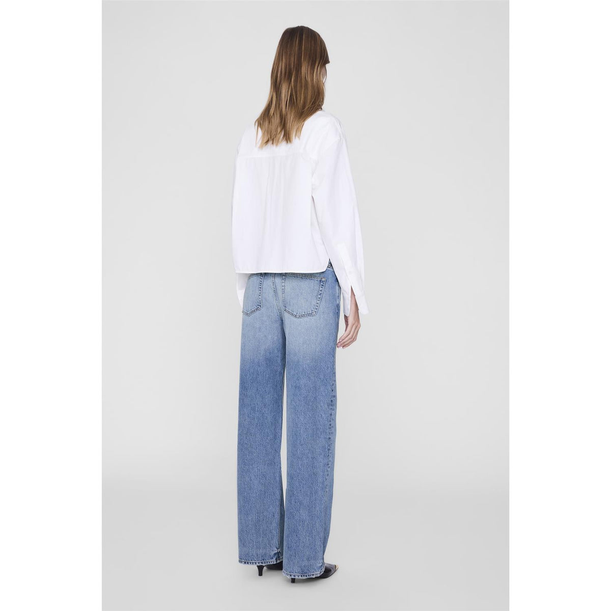 Scott Cropped Shirt White