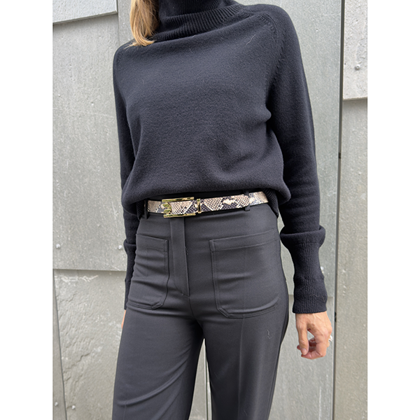 Dorian Pin Buckle Belt Natural Brown