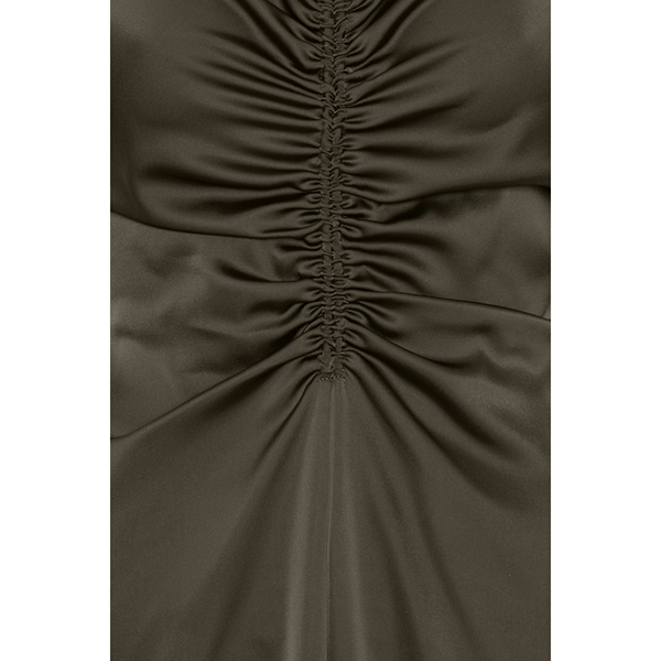 V-neck Slip Dress Black Olive