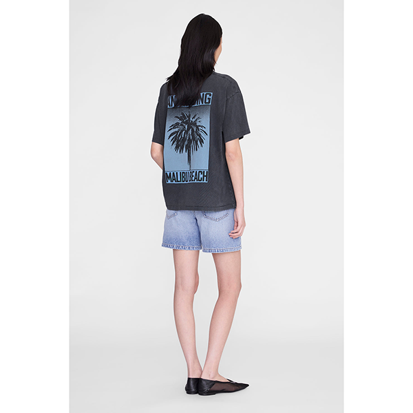 Cade Tee Palm Washed Black