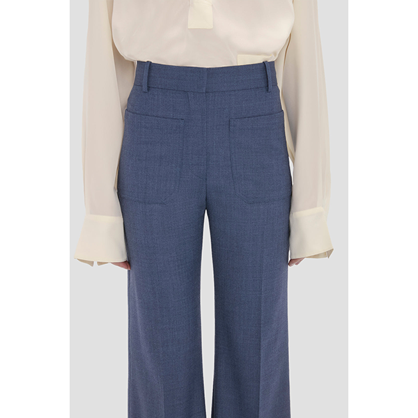 Alina Trouser Dusk Blue Melange