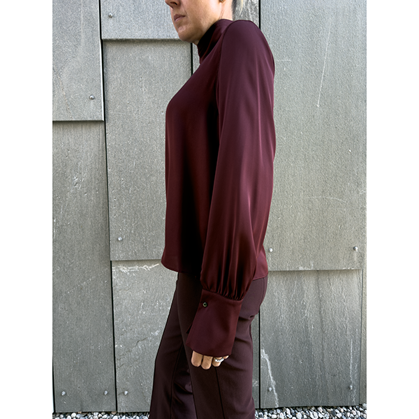 Luna Blouse Burgundy