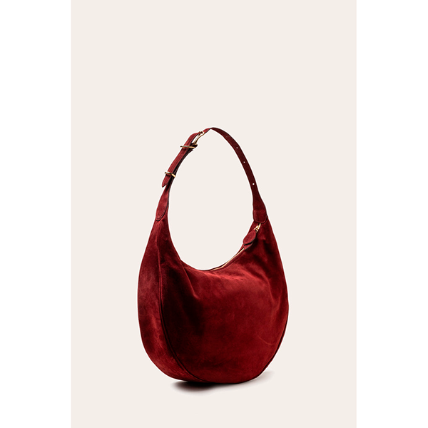 Moon Hobo Suede Maroon