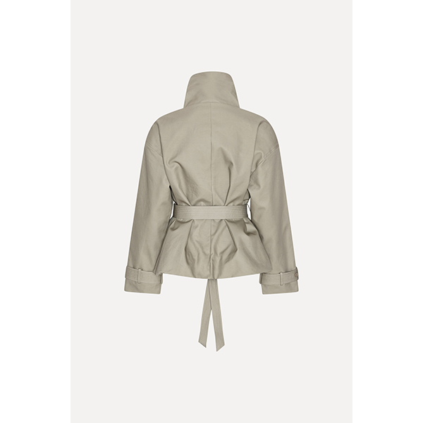 Short Trench Coat Aluminum