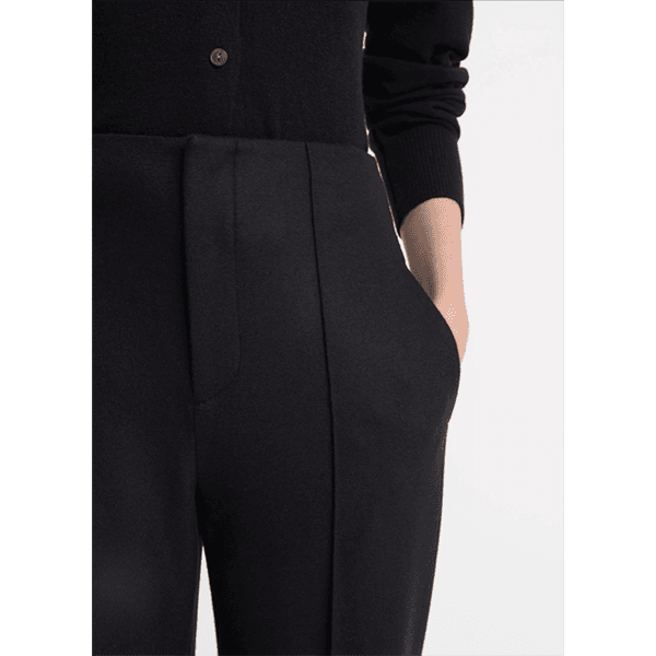 High Waist Tailored Carrot Trouser Black