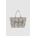 Leo Canvas Tote Python Print