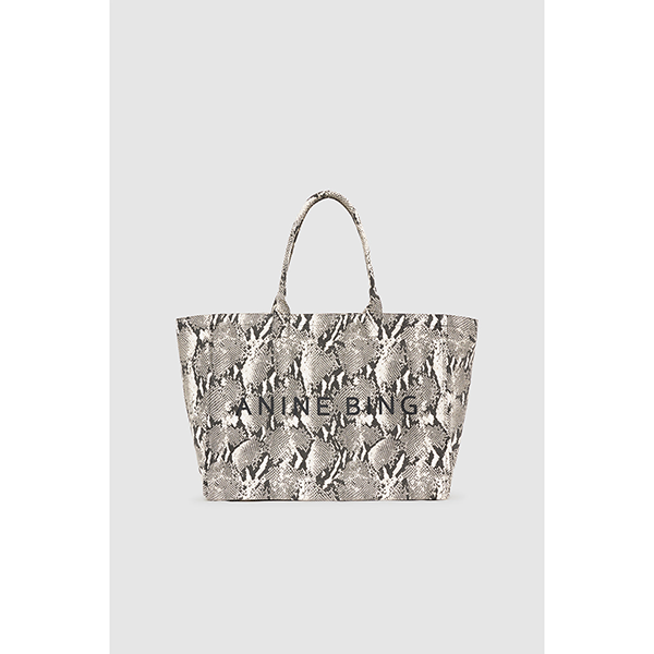 Leo Canvas Tote Python Print