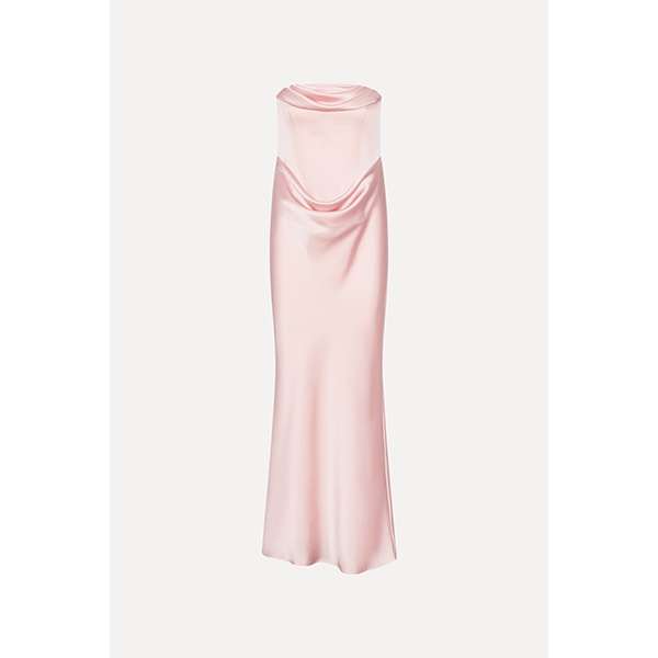 Corsage Long Dress Blushing Bride
