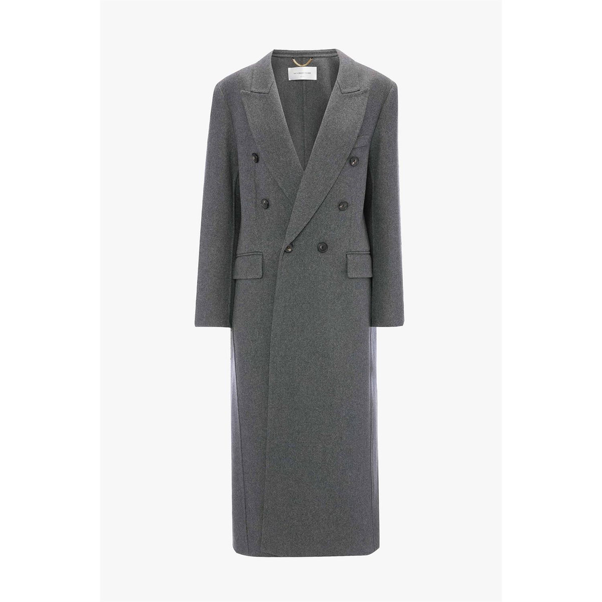Double Faced Overcoat Dark Grey Melange