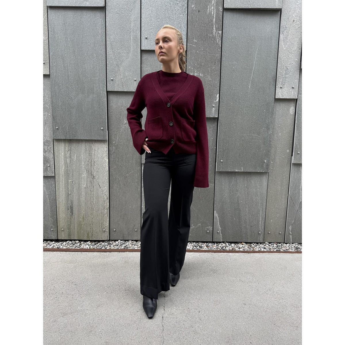 Danni Cardigan Deep Plum