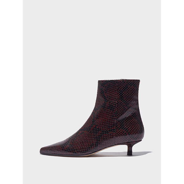 Sofie Ankle Boot Snake Print Port