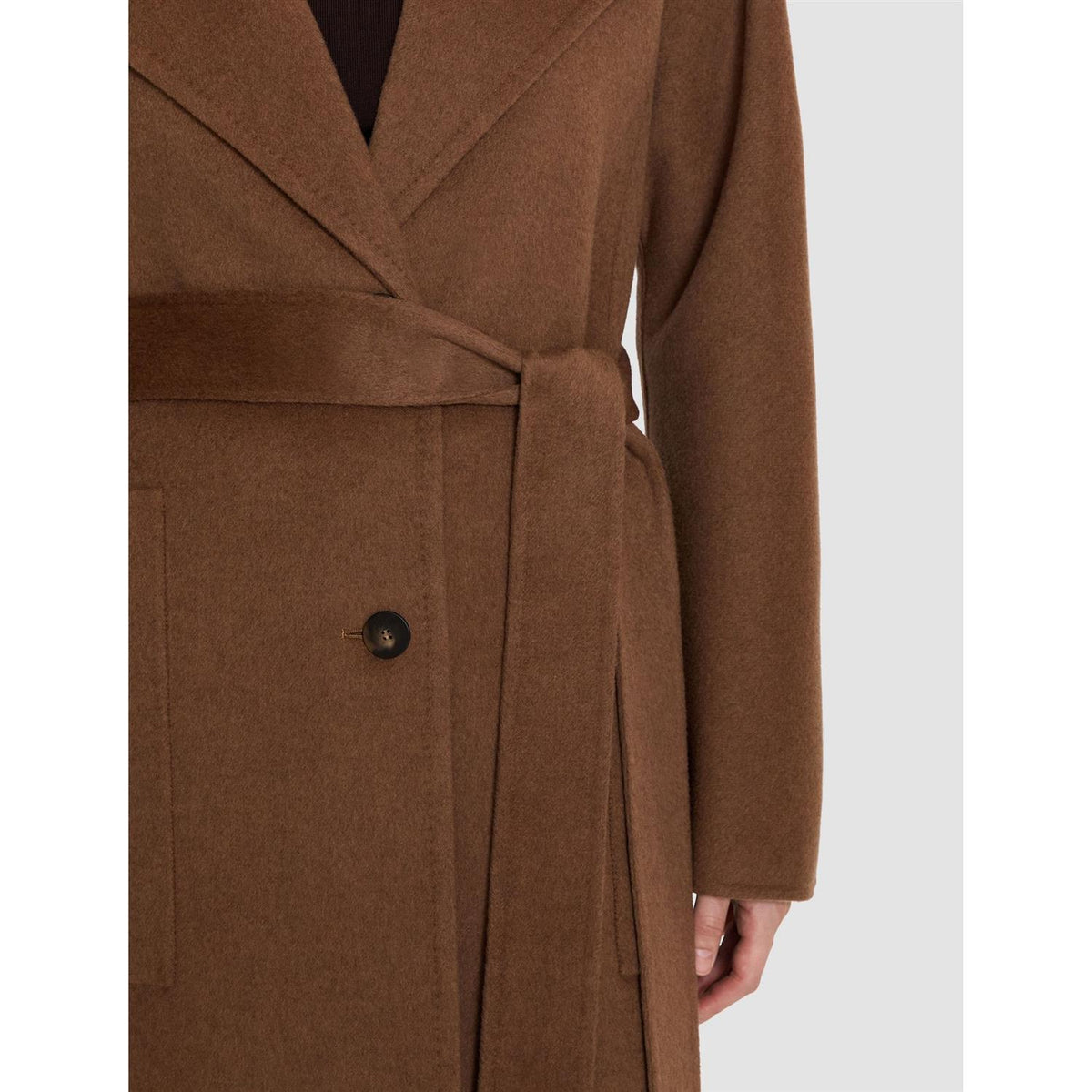 Spencer Double Face Cashmere Coat Taupe