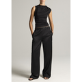 Slvless Draped Top Ink
