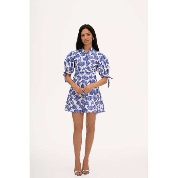 Harmonia Dress Blue Print