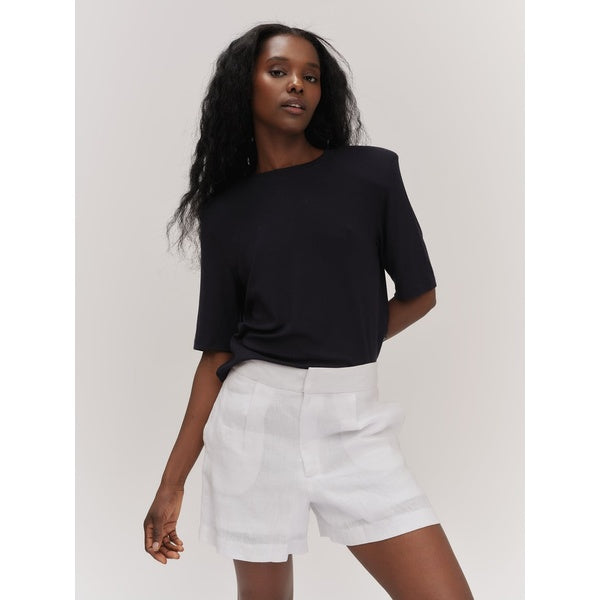 Sonia Rib Tee Black