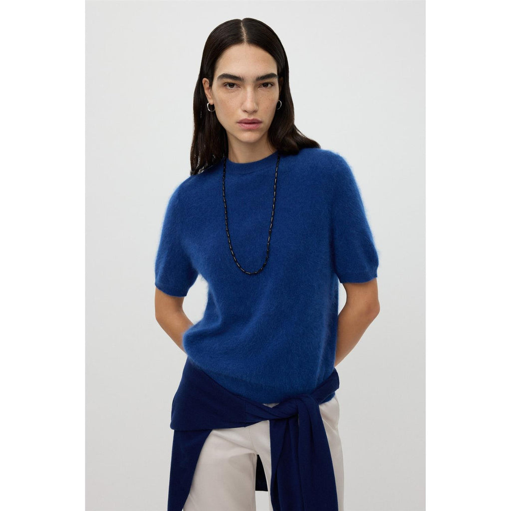 Brushed Short Sleeve Ink Blue