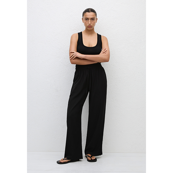 Ribbed Tank Black