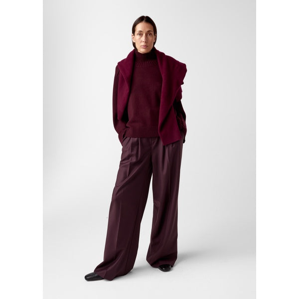 Rico Cashmere Turtleneck Burgundy