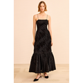 Augustina Cami Long Trumpet Dress Noir